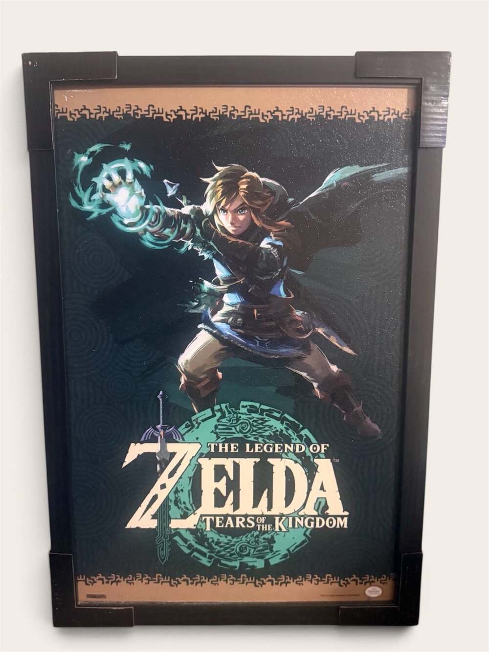 The Legend of Zelda: Tears of the Kingdom Link Ultra Hand Framed Poster